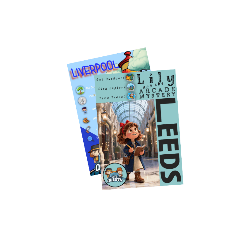 Family outdoor experiences Leeds, Liverpool, escape room, treasure trail, mystery guide, scavenger hunt.